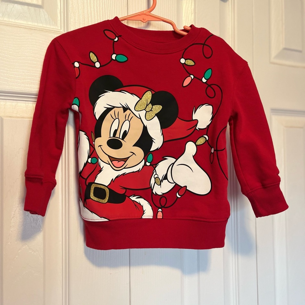 Disney Minnie Mouse Red Festive Sweatshirt